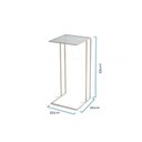 Ver imagem 3 de Mesa Lateral Gatsby Vidro Canelado 