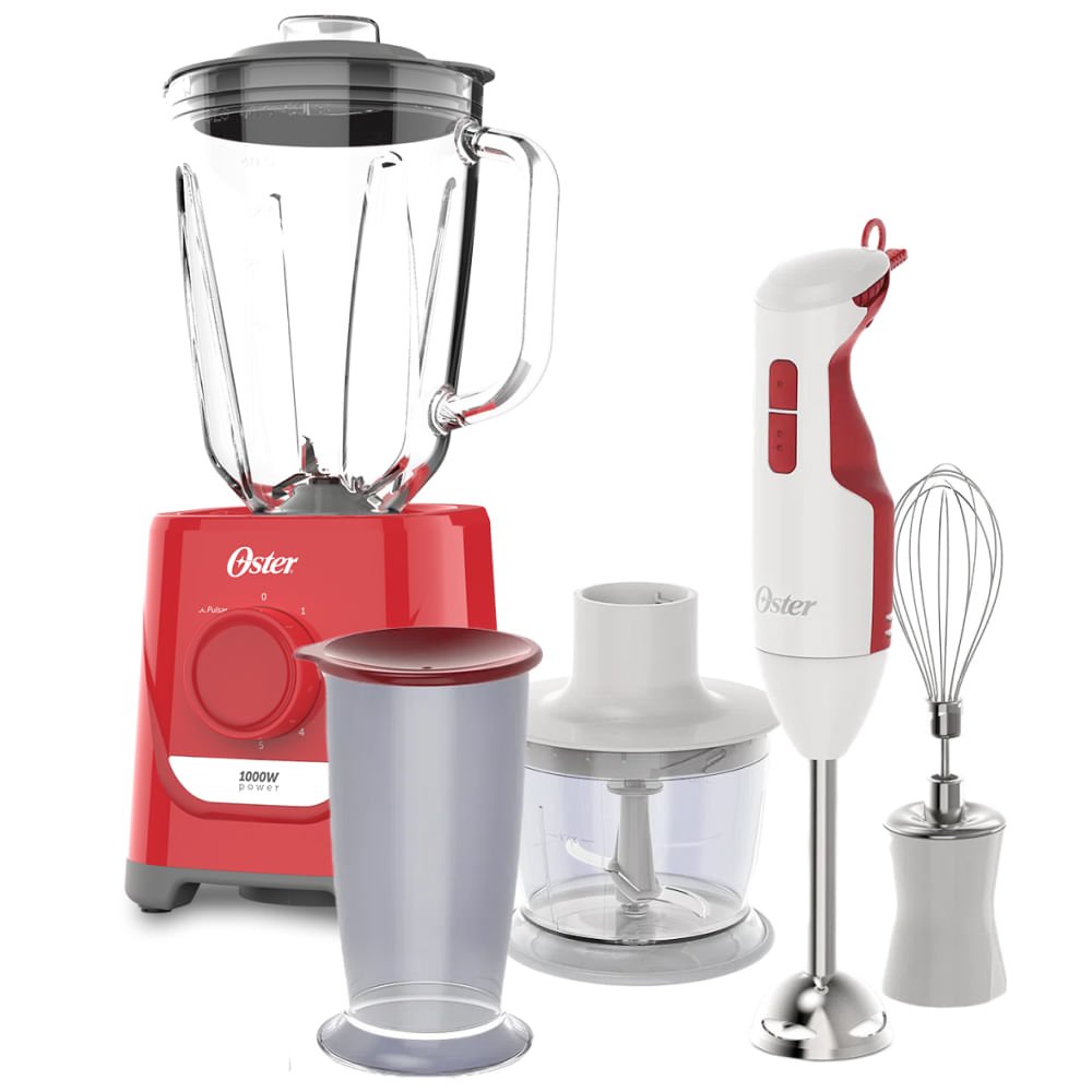 Kit Liquidificador Power 1,7l e Mixer Delight Oster - 220v - 8