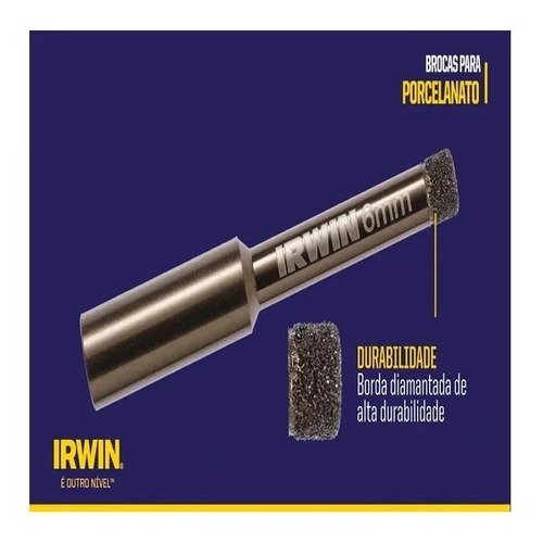 Broca para Porcelanato e Cerâmica 6mm - Irwin - 3