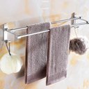Ver imagem 6 de Suporte Porta Toalha Toalheiro Banho Duplo Toalheiro Parede 60cm