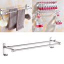 Ver imagem 7 de Suporte Porta Toalha Toalheiro Banho Duplo Toalheiro Parede 60cm