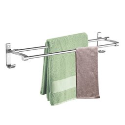 Suporte Porta Toalha Toalheiro Banho Duplo Toalheiro Parede 60cm - 4