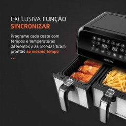 Fritadeira Elétrica Airfryer Dual Mondial 8l | 220v - 3