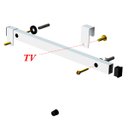 Ver imagem 3 de SUPORTE UNIVERSAL FIXO REGUA TV 56" VESA ATÉ 400 BRANCO