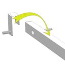 Ver imagem 2 de SUPORTE UNIVERSAL FIXO REGUA TV 56" VESA ATÉ 400 BRANCO