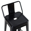 Ver imagem 5 de Banqueta Alta Iron Tolix com Encosto - Preto