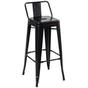 Ver imagem 1 de Banqueta Alta Iron Tolix com Encosto - Preto