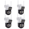 Kit 4 Câmera Importada Wi-fi Smart Lente Dupla Externa - 1