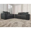 Ver imagem 1 de Sofá de 2 e 3 Lugares Porto Tecido Suede: Cinza