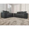 Sofá de 2 e 3 Lugares Porto Tecido Suede: Cinza - 1