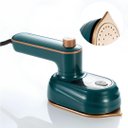 Ver imagem 2 de Mini Ferro de Passar Portátil 220v a Vapor e Seco Compacto Cor Verde