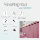 Ver imagem 3 de Kit 16 Ripas Shiplap Mdf Madeira Lambri Parede Revestimento