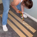 Ver imagem 5 de Kit 16 Ripas Shiplap Mdf Madeira Lambri Parede Revestimento