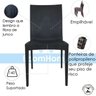 Jogo de Moema 120x70 Preta com 4 Cadeiras Rattan Preta - 6