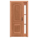 Ver imagem 1 de Kit Porta de Madeira Maciça PE21 para Vidro Lateral de Cedro Arana Esel-2.13AX1.30L-Lado Esquerdo