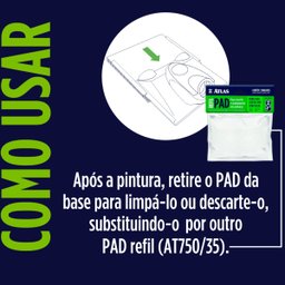 Refil de Pad para Pintura Acabamento Recorte Cantos em Parede | Atlas - 7