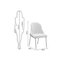 Ver imagem 6 de Conjunto: Mesa Sala Jantar Liz C/ Tampo Madeirado C/ Vidro Curvo 180x100cm e 6 Cadeiras Vitta Off