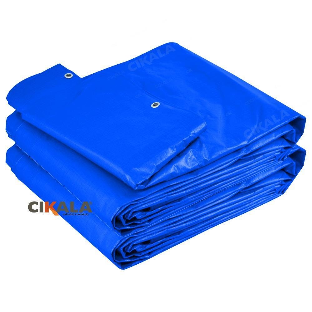 Lona Ck300 Cobertura 3.5x2.5 Mts Azul Impermeável Reforçada - 4