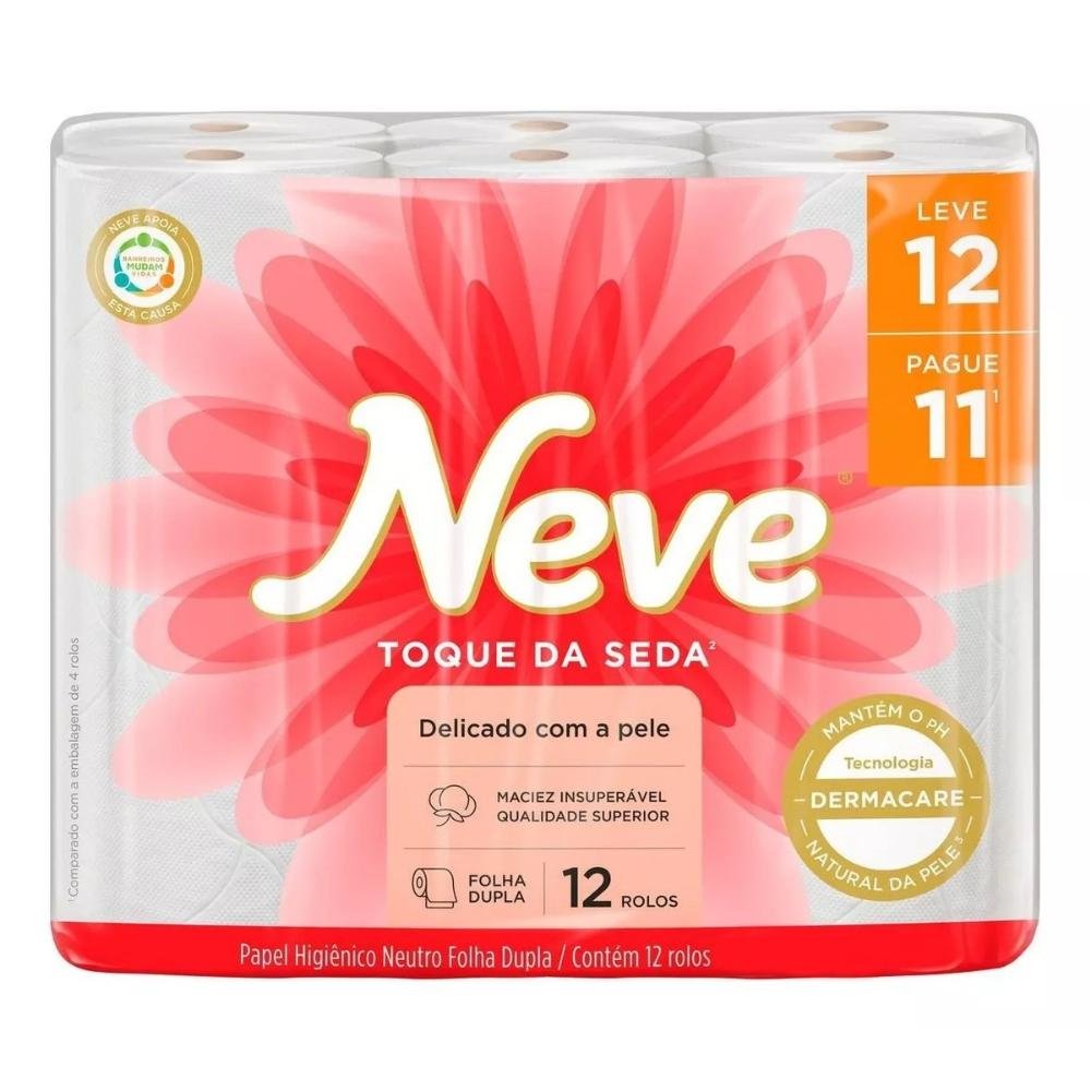 Papel Higienico Neve Folha Dupla Leve 12 Pague 11 Rolos - 3