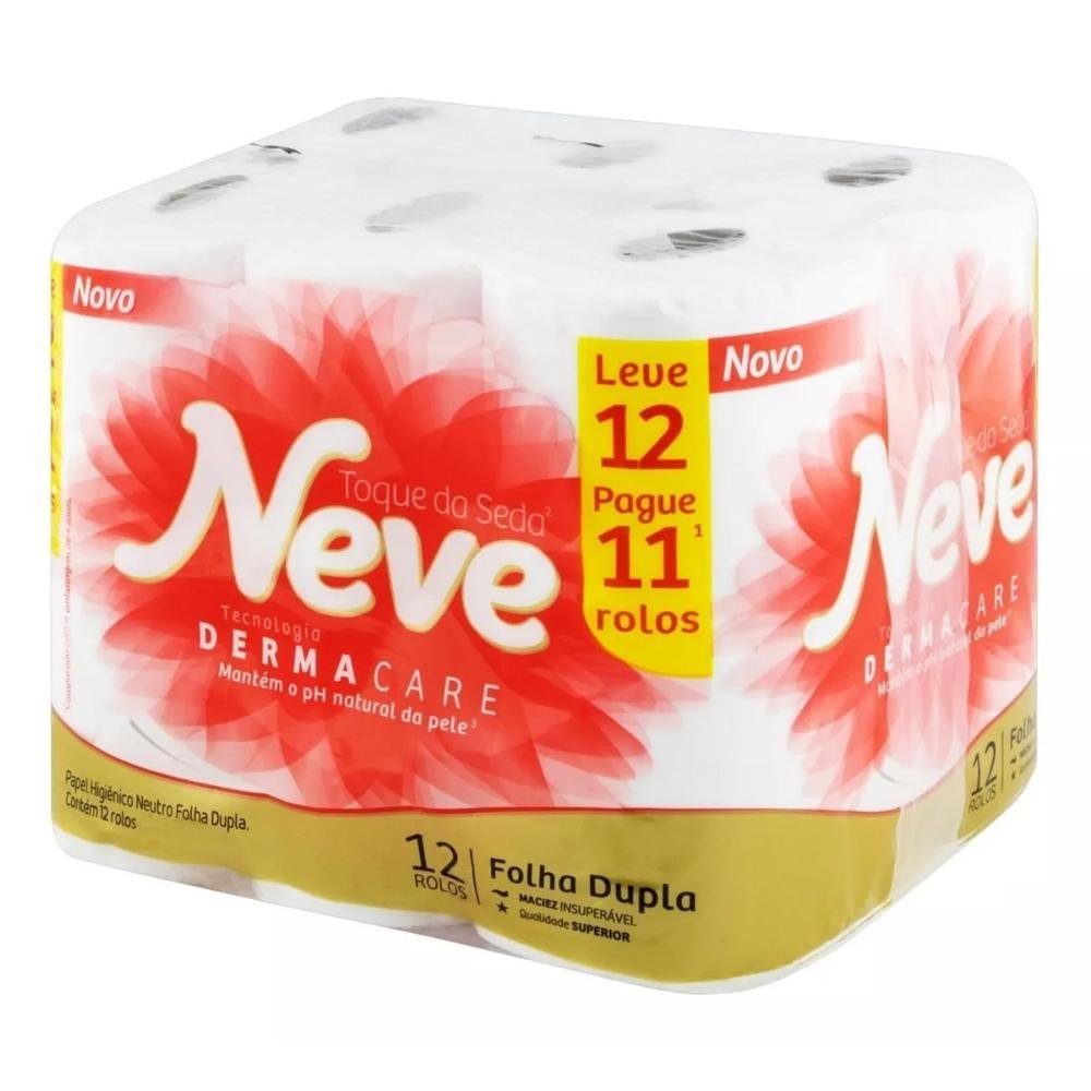 Papel Higienico Neve Folha Dupla Leve 12 Pague 11 Rolos - 2