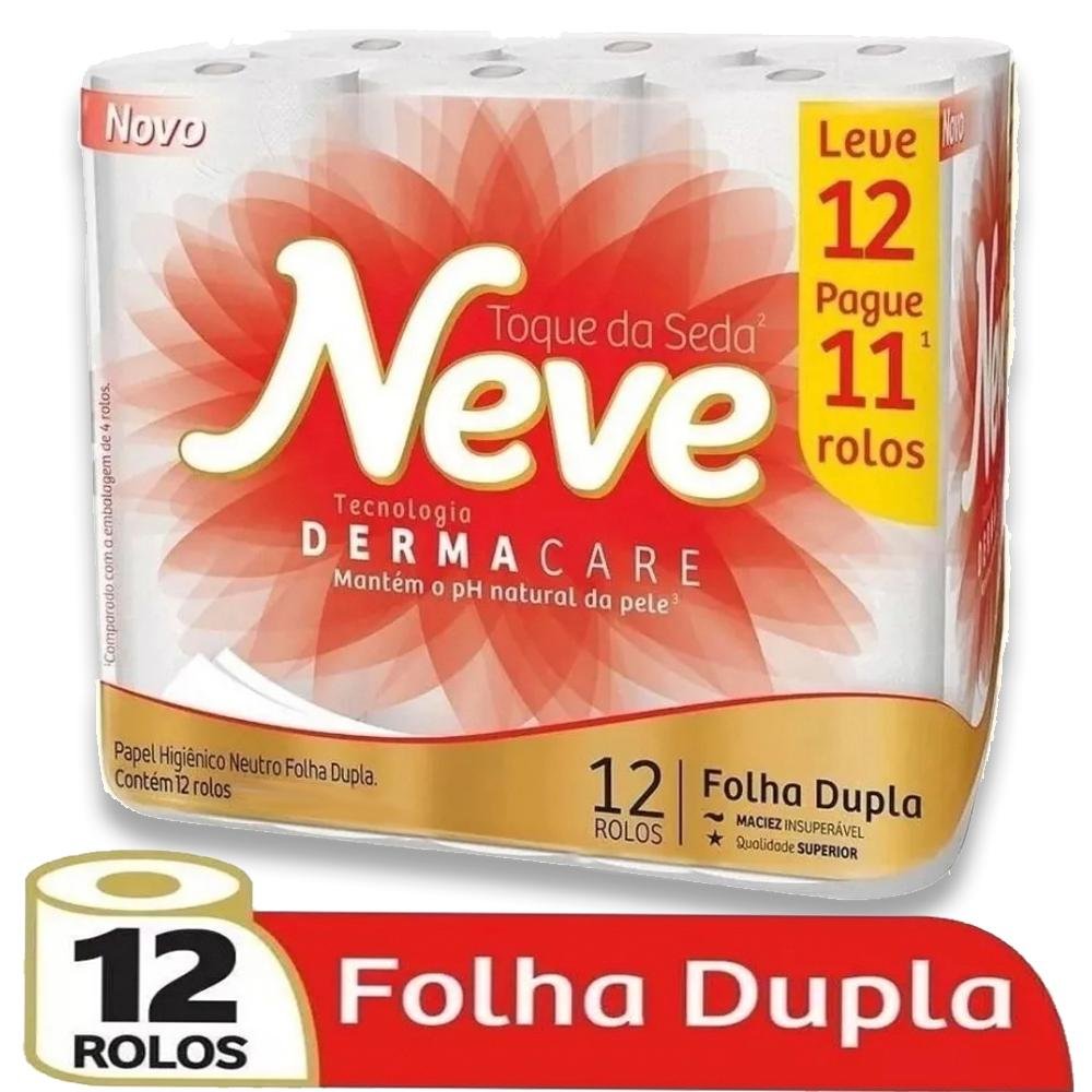 Papel Higienico Neve Folha Dupla Leve 12 Pague 11 Rolos - 1