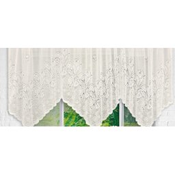 Cortina Bando Renda Cascata Cozinha Tulipa Bege 2,65x1,00 - 7