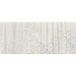Cortina Bando Renda Cascata Cozinha Tulipa Bege 2,65x1,00 - 8