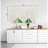 Cortina Bando Renda Cascata Cozinha Tulipa Bege 2,65x1,00 - 3