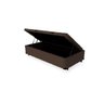 Cama Box Baú Solteirão King Blindado Linhão Marrom 203X96X44 Cm - 1