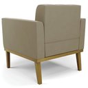Ver imagem 7 de Poltrona Decorativa Base Madeira Castanho Ana Suede Marrom Rt - Ibiza