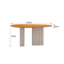 Ver imagem 3 de Mesa de Jantar Orgânica 1,35x0,90 Metros Iza Arbo Design