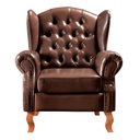 Ver imagem 3 de Conjunto Imperador Sofá Chesterfield Decoração Sala Recepção Estilo Vintage - Couríssimo Café