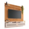 Painel Home para Tv até 70 Polegadas 2 Portas Átrio Cinamomo e Off White 180cm - 1