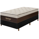 Ver imagem 1 de Cama Box Preta + Colchão Solteiro King Santiago Molas Ensacadas Pillow Paparazzi 96x203x75cm -
