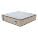 Ver imagem 1 de Colchão Queen Probel Molas Ensacadas Pillow Top 158x198x30cm Guarda Costas Genova Branco/bege