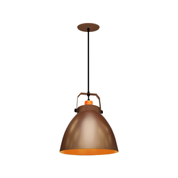 Lustre Pendente Taschibra Navy E27 Bivolt Cobre - 1