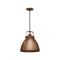 Lustre Pendente Taschibra Navy E27 Bivolt Cobre - 2