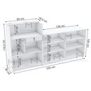 Ver imagem 2 de BALCÃO CAIXA ATENDIMENTO 220CM 100% MDF M200.B (LOJA) MUNDI MOVEIS