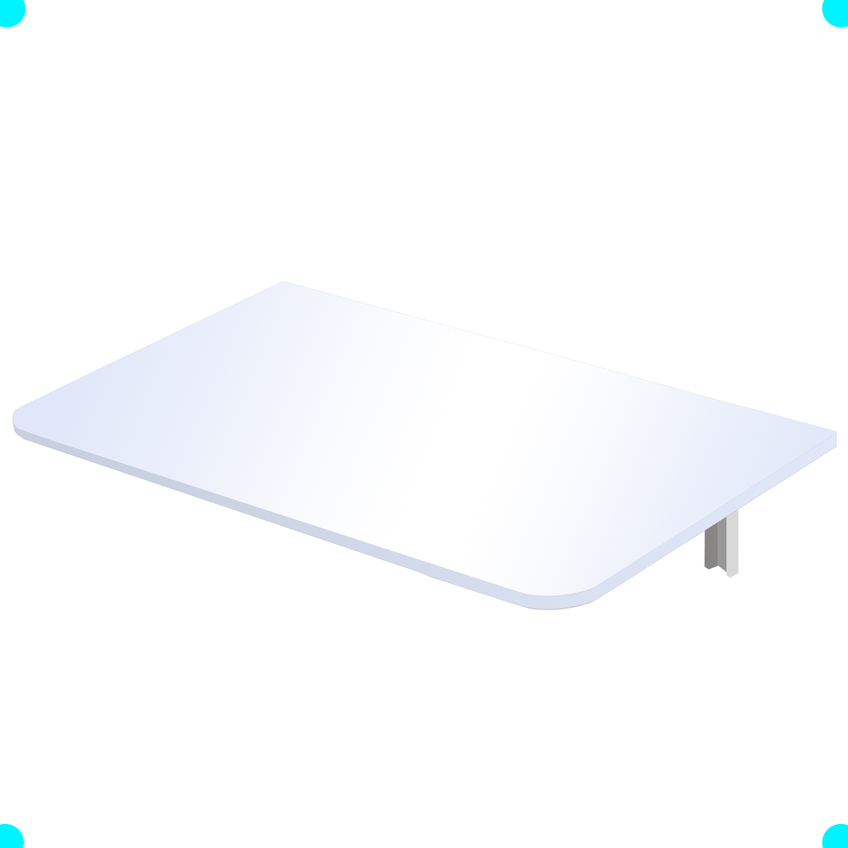Mesa Dobrável Notebook Tablet borda arredondada 50cm X 40cm - 2