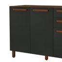 Ver imagem 2 de Balcão Monza 120cm - 3 Portas 2 Gavetas - Indekes