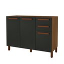 Ver imagem 1 de Balcão Monza 120cm - 3 Portas 2 Gavetas - Indekes