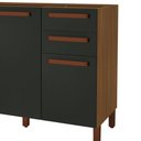 Ver imagem 3 de Balcão Monza 120cm - 3 Portas 2 Gavetas - Indekes