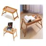 MESA NOTEBOOK BANDEJA MADEIRA RUSTICA DOBRAVEL CAFE DA MANHA CAMA SOFA SUPORTE MULTIUSO LUXO - 1