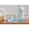 Kit Higiene Bebe Porcelanas Bandeja Azul Meninos + Termica - 2