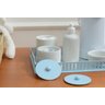 Kit Higiene Bebe Porcelanas Bandeja Azul Meninos + Termica - 5