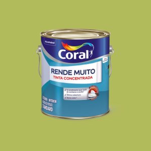 Tinta Coral Rende Muito Acrílica Fosca Verde Limão 3.2 Litros