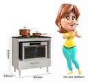 Ver imagem 2 de Balcão para Cooktop e Forno com 01 Gaveta Preto