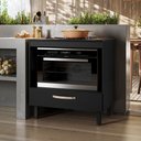 Ver imagem 1 de Balcão para Cooktop e Forno com 01 Gaveta Preto
