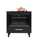Ver imagem 3 de Balcão para Cooktop e Forno com 01 Gaveta Preto