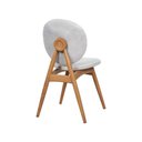 Ver imagem 5 de Kit 6 Cadeiras de Jantar Lotus Estrutura Aço Carbono Laminado Natural com Estofado Linho Cru